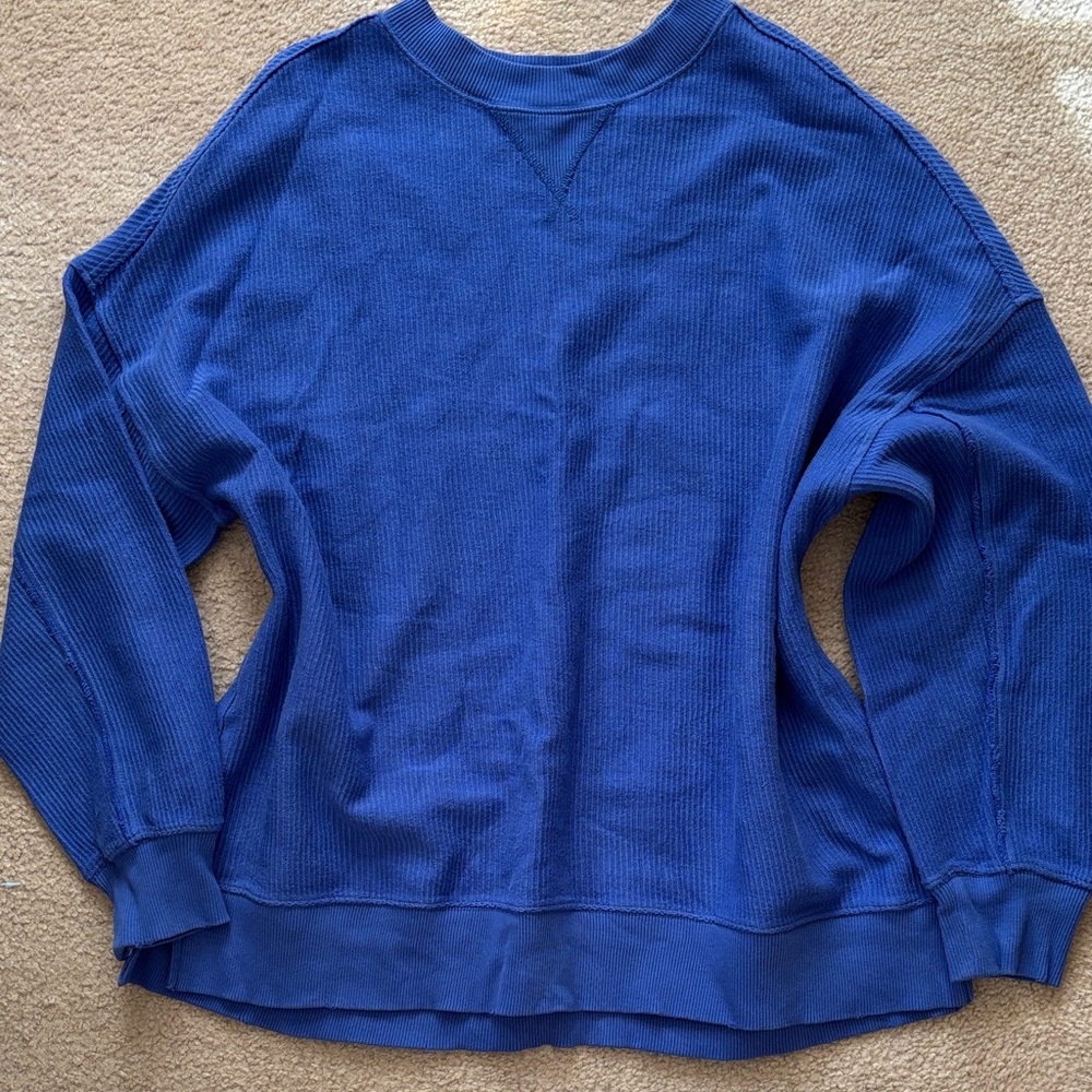 Aerie Oversized Ribbed Long Sleeve Tunic